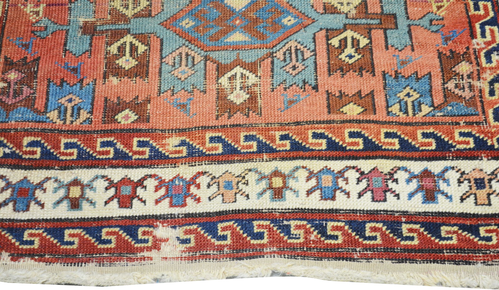 HAND KNOTTED WOOL ANTIQUES RUG - 4