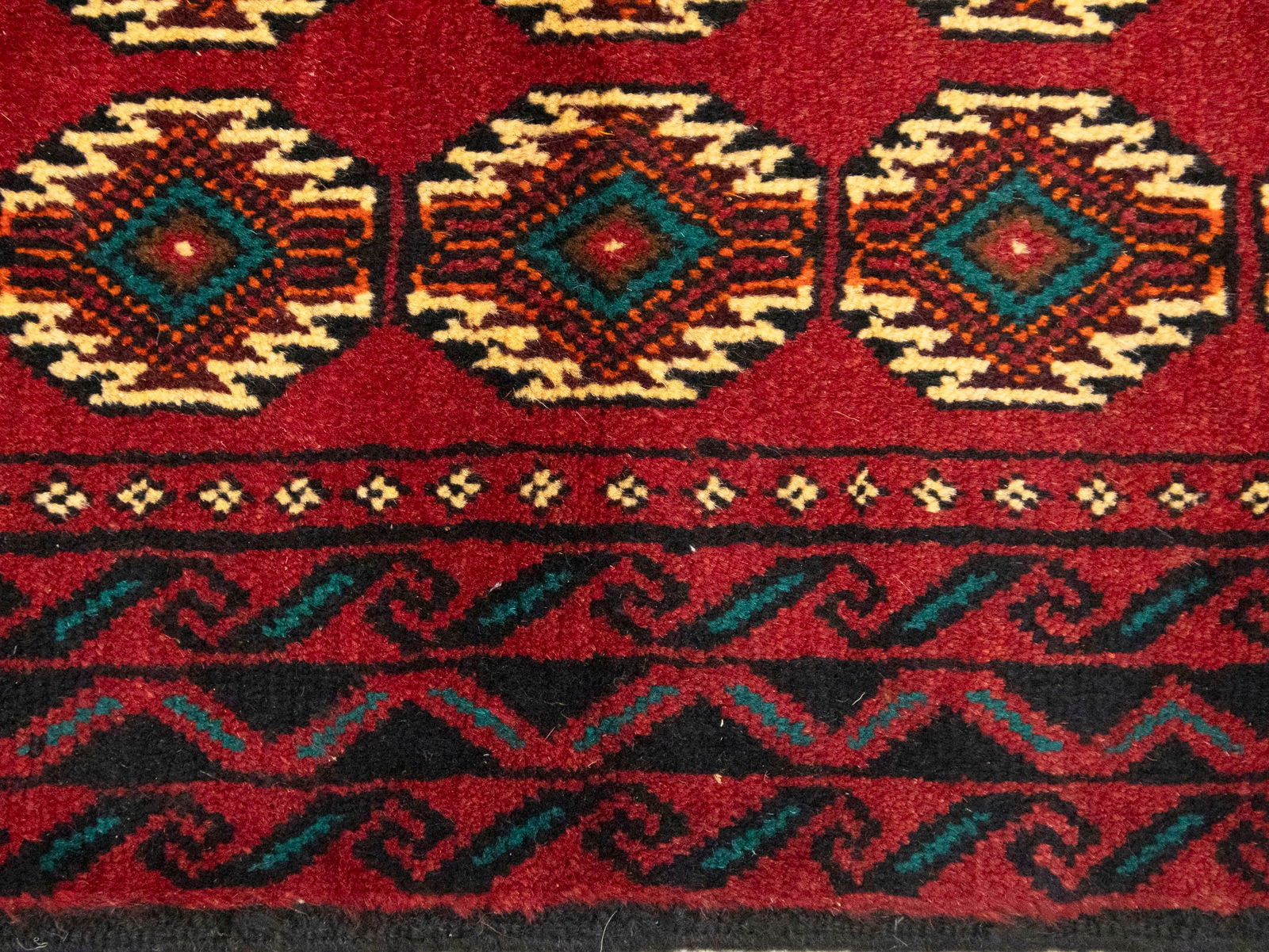 Vintage Red Tribal 3'3X6'4 Balouch Persian Rug - 11
