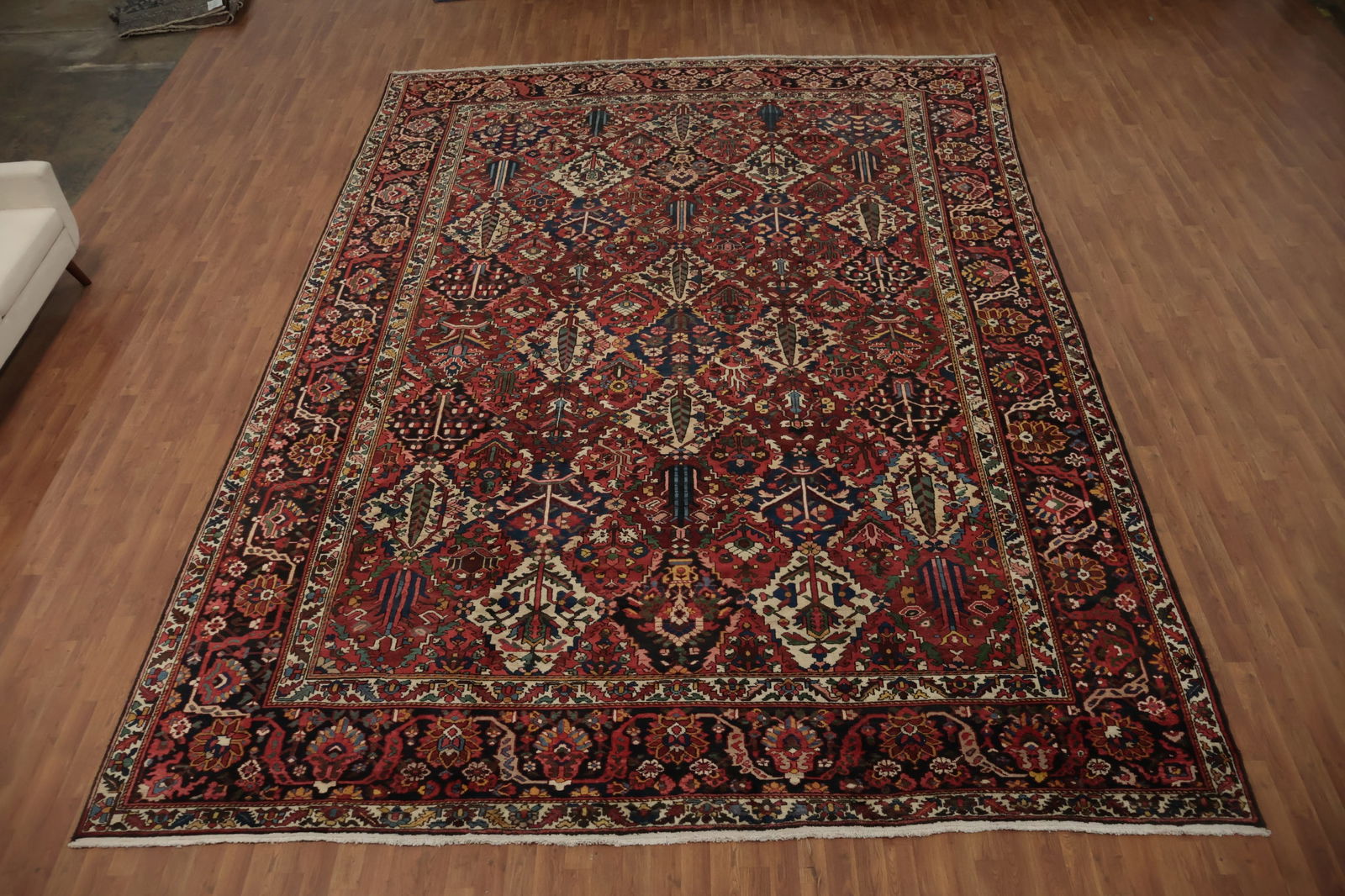 Antique Vegetable Dye Bakhtiari Persian Large Rug 12x17 - 2