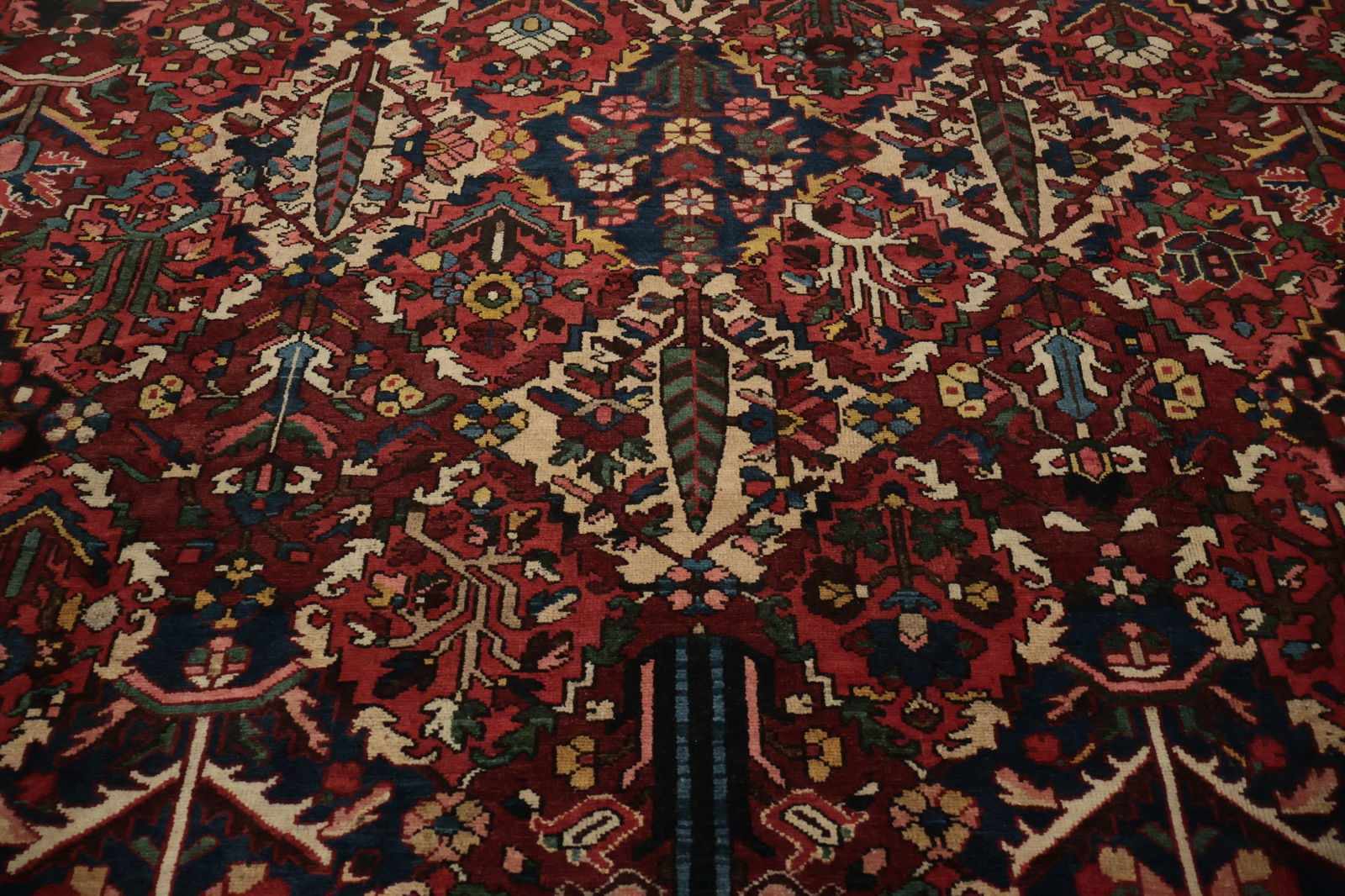 Antique Vegetable Dye Bakhtiari Persian Large Rug 12x17 - 6