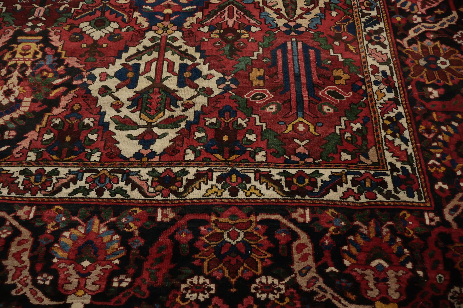 Antique Vegetable Dye Bakhtiari Persian Large Rug 12x17 - 7