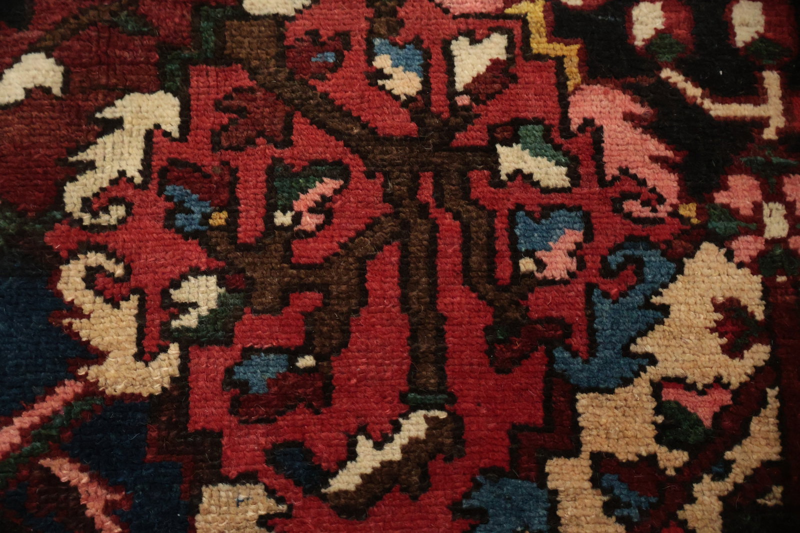 Antique Vegetable Dye Bakhtiari Persian Large Rug 12x17 - 9