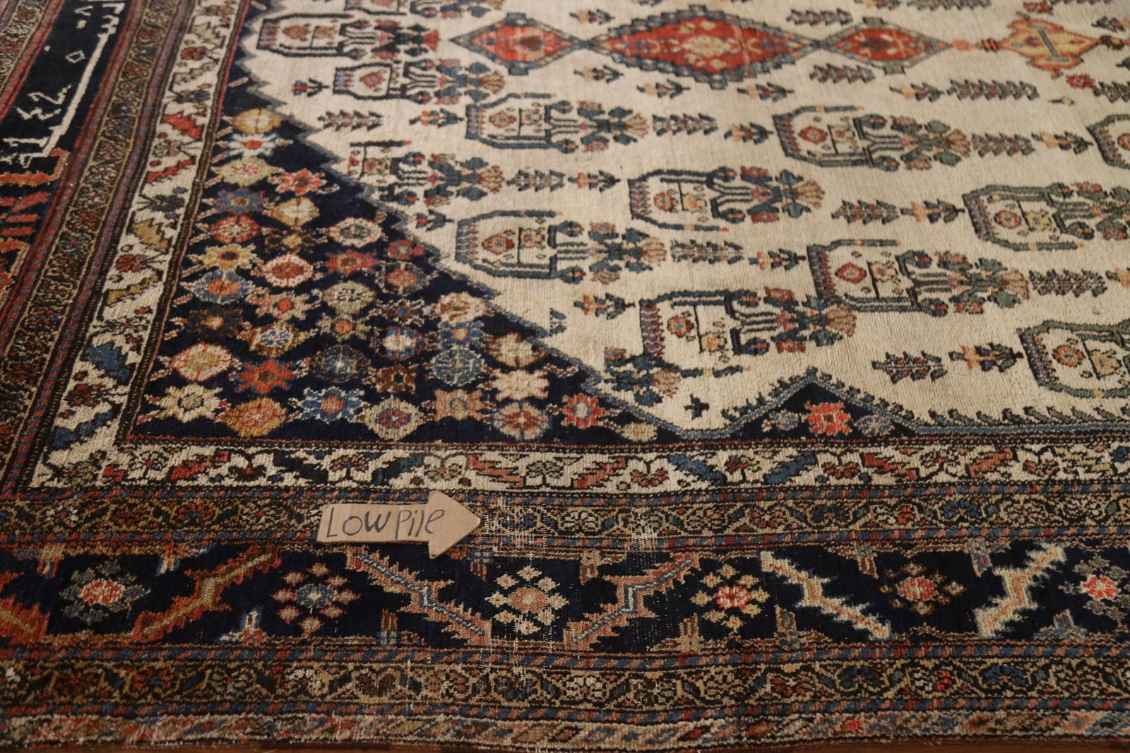 Pre-900 Antique Bakhtiari Vegetable Dye Persian Rug 9x15 - 16