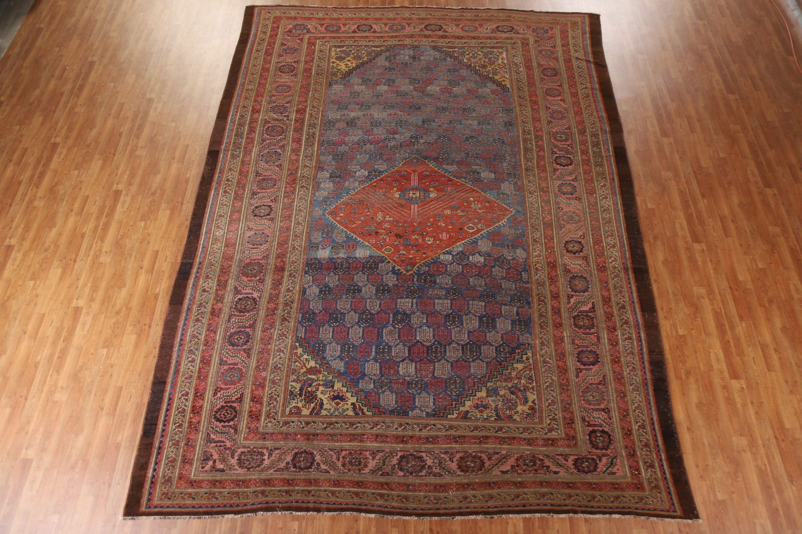 Pre-1900 Antique Heriz Bakhshayesh Vegetable Dye Persian Rug 10x15 - 3