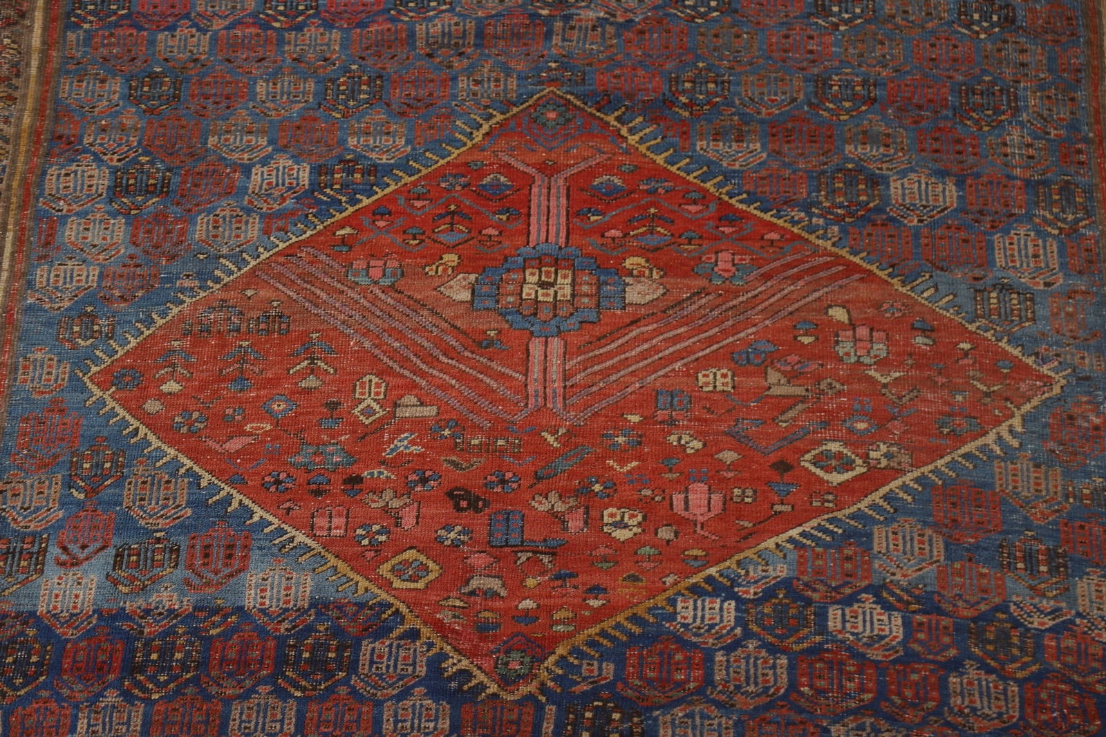 Pre-1900 Antique Heriz Bakhshayesh Vegetable Dye Persian Rug 10x15 - 5