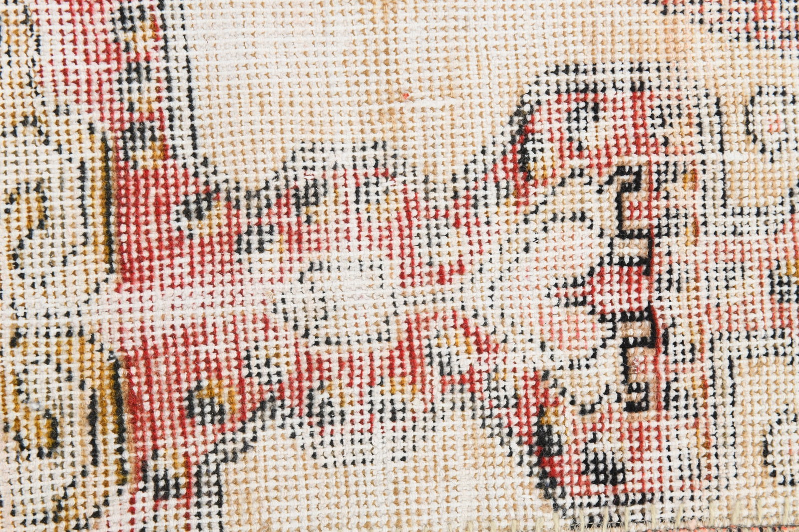 5'8'' x 8'0'' Handmade Vintage Wool Patchwork Rug - 622 - 11