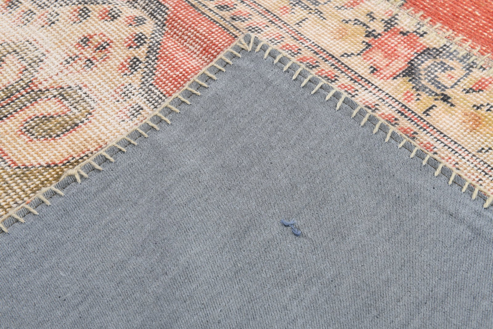 5'8'' x 8'0'' Handmade Vintage Wool Patchwork Rug - 622 - 16