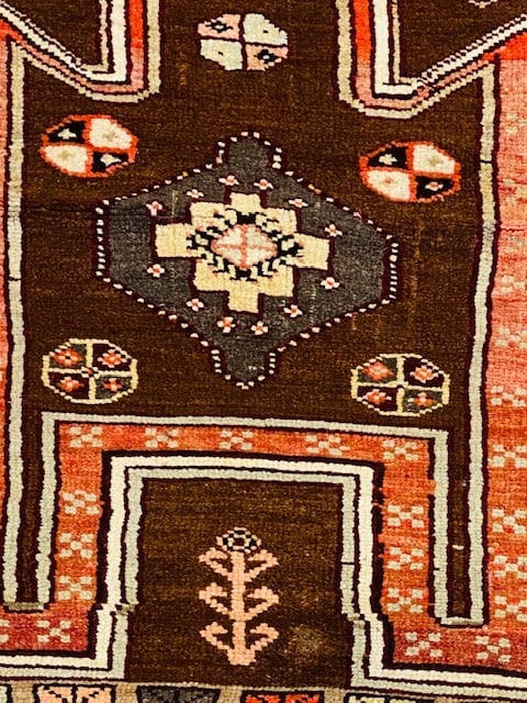 Antique Turkish Village Kazak Rug-4810 - 2