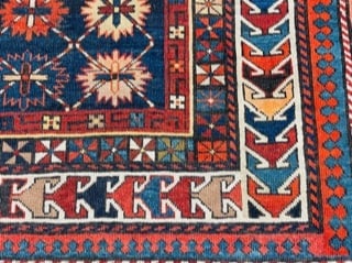 Antique kazak Caucasian Rug-2703 - 5