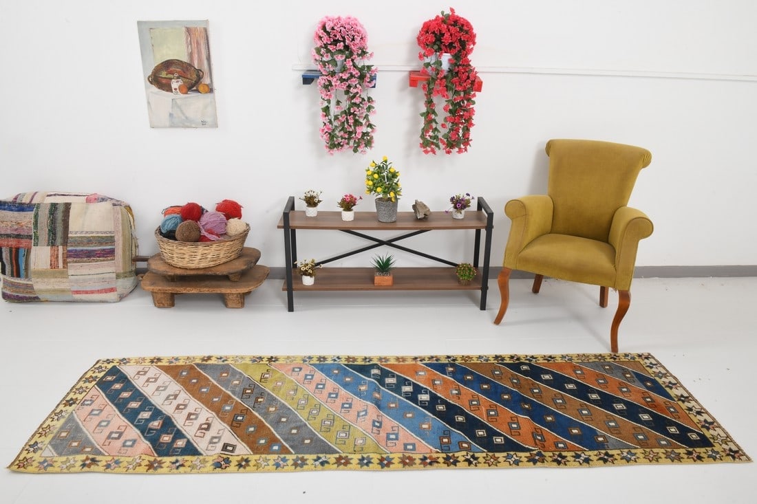 2'6'' x 9'1'' Turkish Vintage Runner Rug - 24767 (1 of 19)