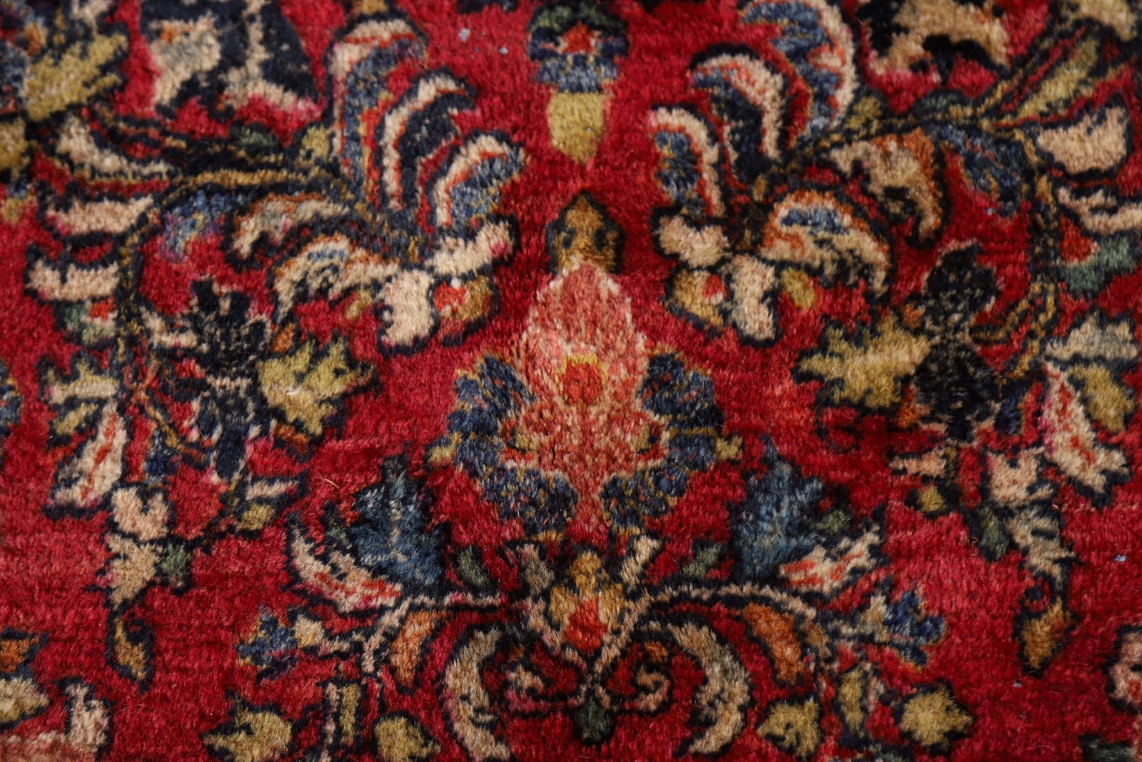 Vegetable Dye Antique Sarouk Persian Large Rug 11x19 - 13