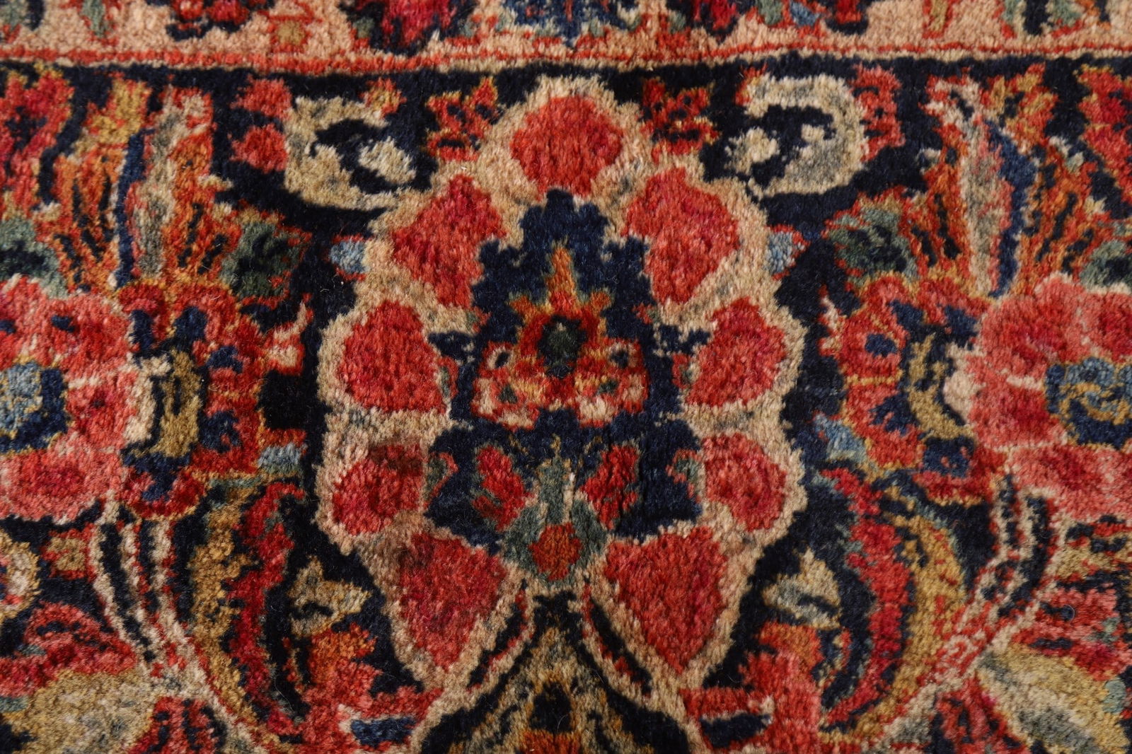 Vegetable Dye Antique Sarouk Persian Large Rug 11x19 - 14