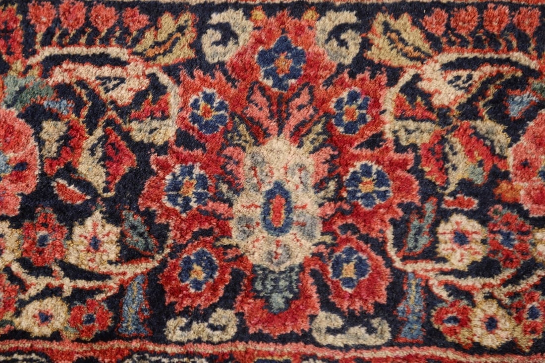 Vegetable Dye Antique Sarouk Persian Large Rug 11x19 - 15
