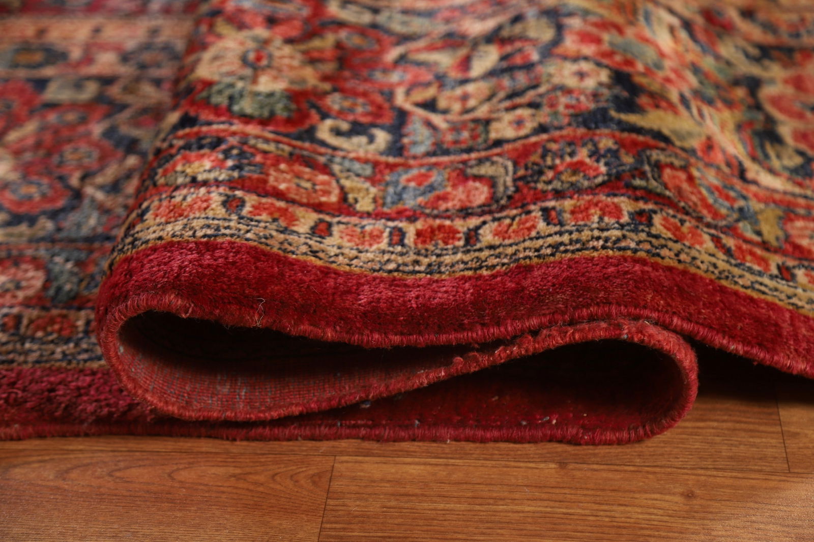 Vegetable Dye Antique Sarouk Persian Large Rug 11x19 - 16