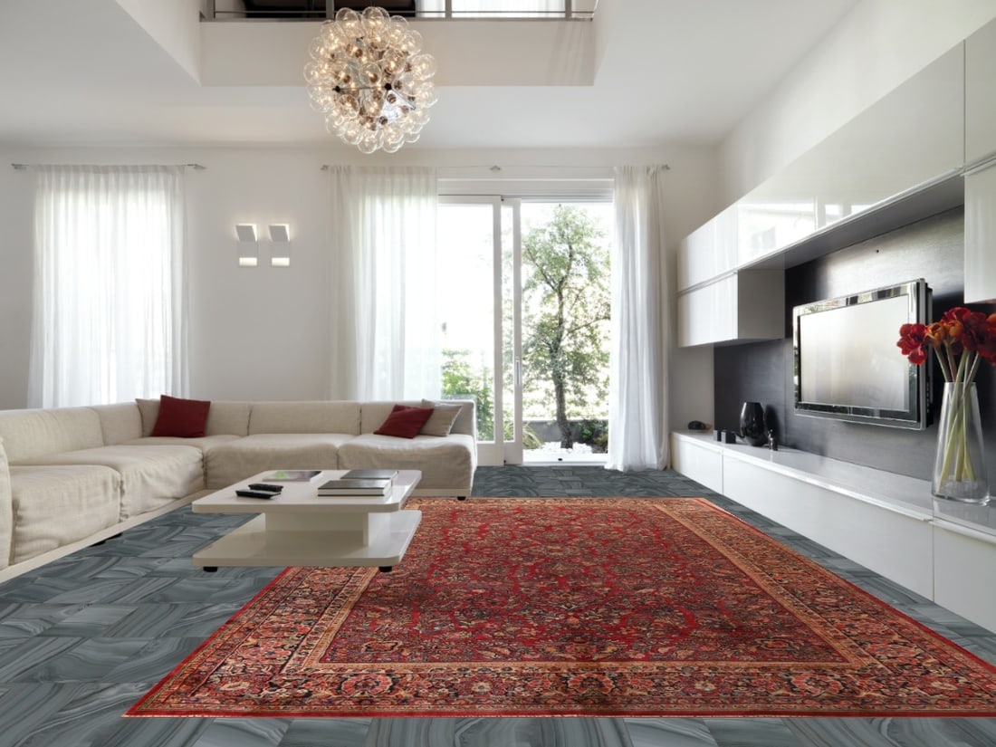 Vegetable Dye Antique Sarouk Persian Large Rug 11x19 - 2