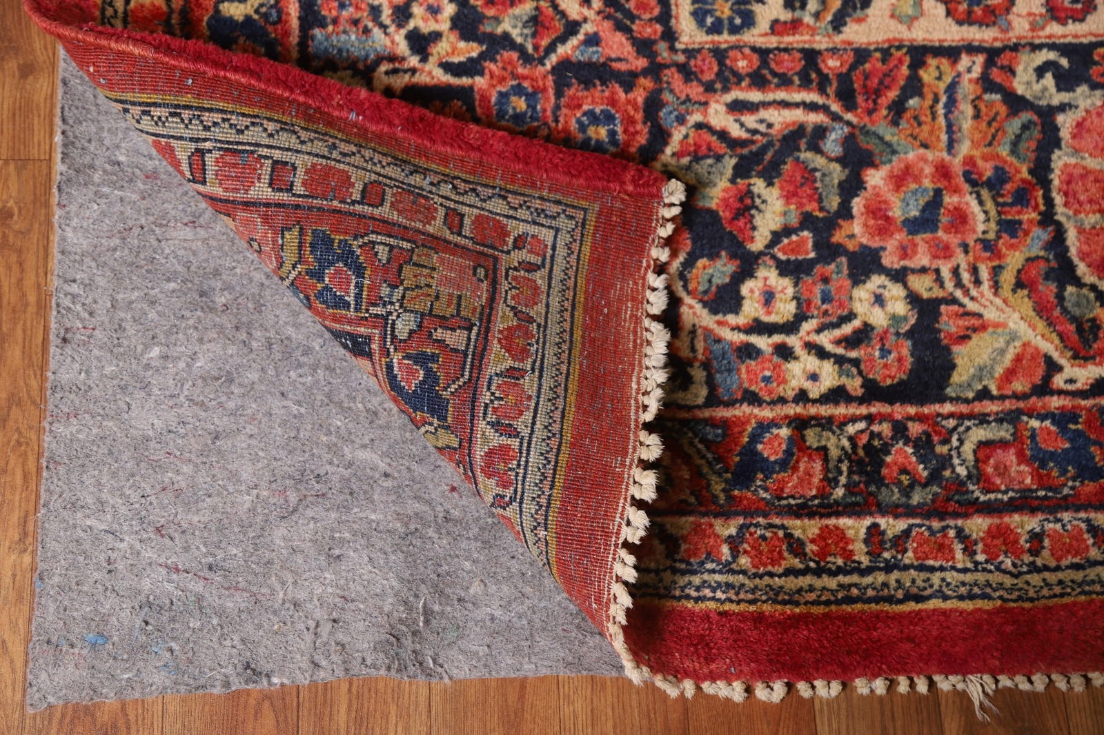 Vegetable Dye Antique Sarouk Persian Large Rug 11x19 - 8