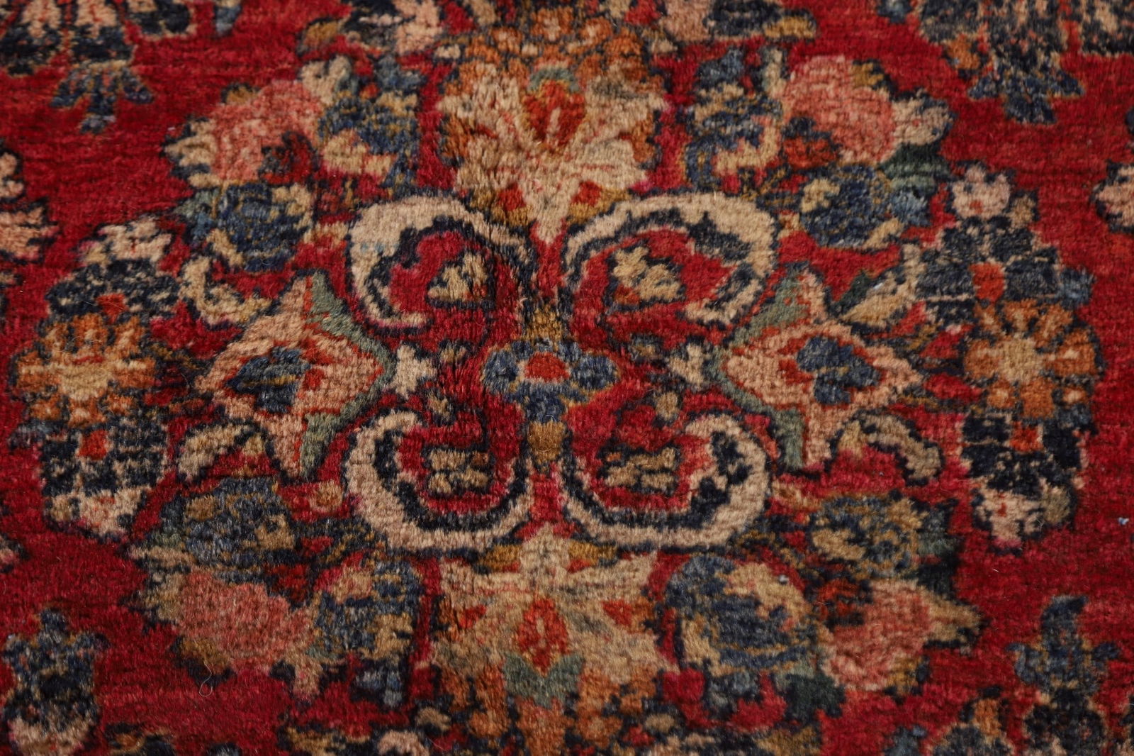 Vegetable Dye Antique Sarouk Persian Large Rug 11x19 - 9