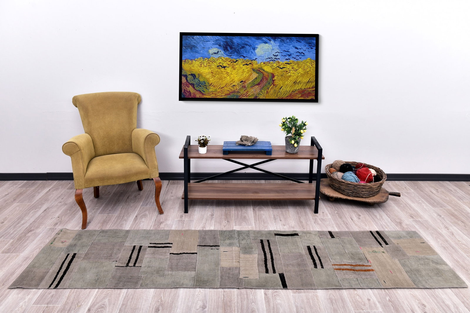 2'0'' x 9'5'' Turkish Vintage Hemp Rug - 240046: Title: 2'0'' x 9'5'' Turkish Vintage Hemp Rug - 240046 Description:2'0'' x 9'5'' Turkish Vintage Hemp Rug - 240046 Origin:Turkiye Date/Period:1960-90 Materials:Hemp Dimension:2'0''x9'5'' ft, 62x289 cm