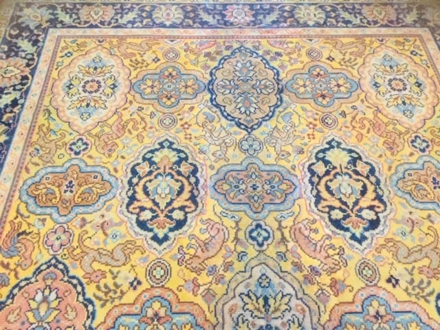 Antique decorative European /Spain rug-695 - 8