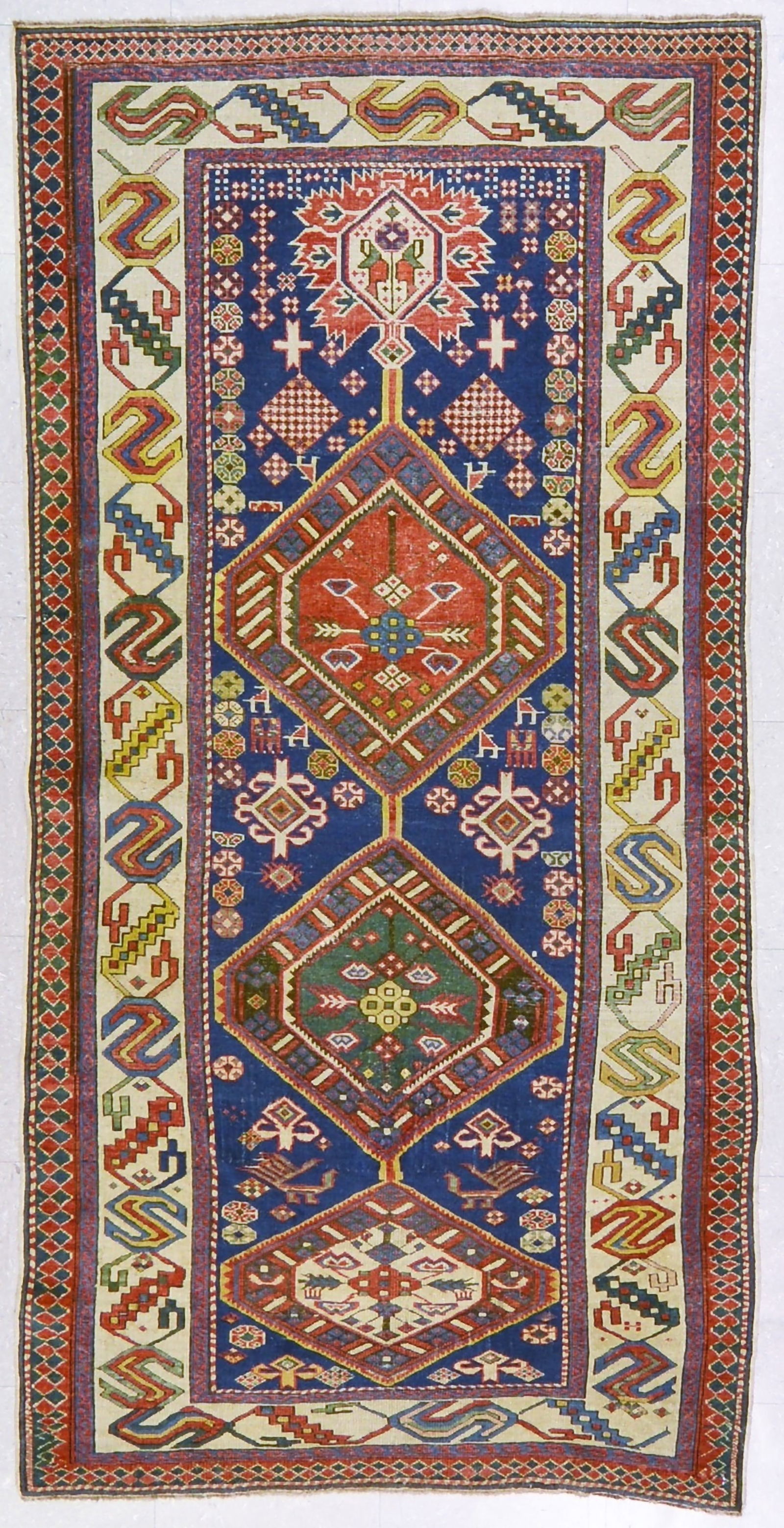 HAND KNOTTED WOOL ANTIQUES RUG (1 of 1)