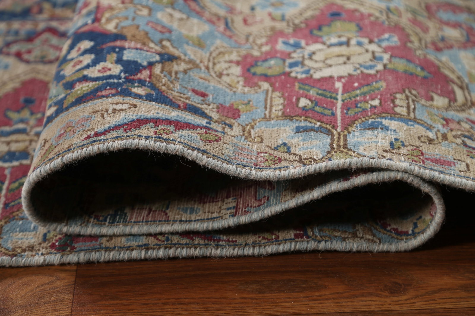 Antique Vegetable Dye Kerman Persian Area Rug 9x13 - 15