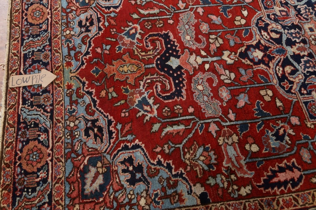 Antique Vegetable Dye Heriz Serapi Persian Area Rug 6x10 - 13