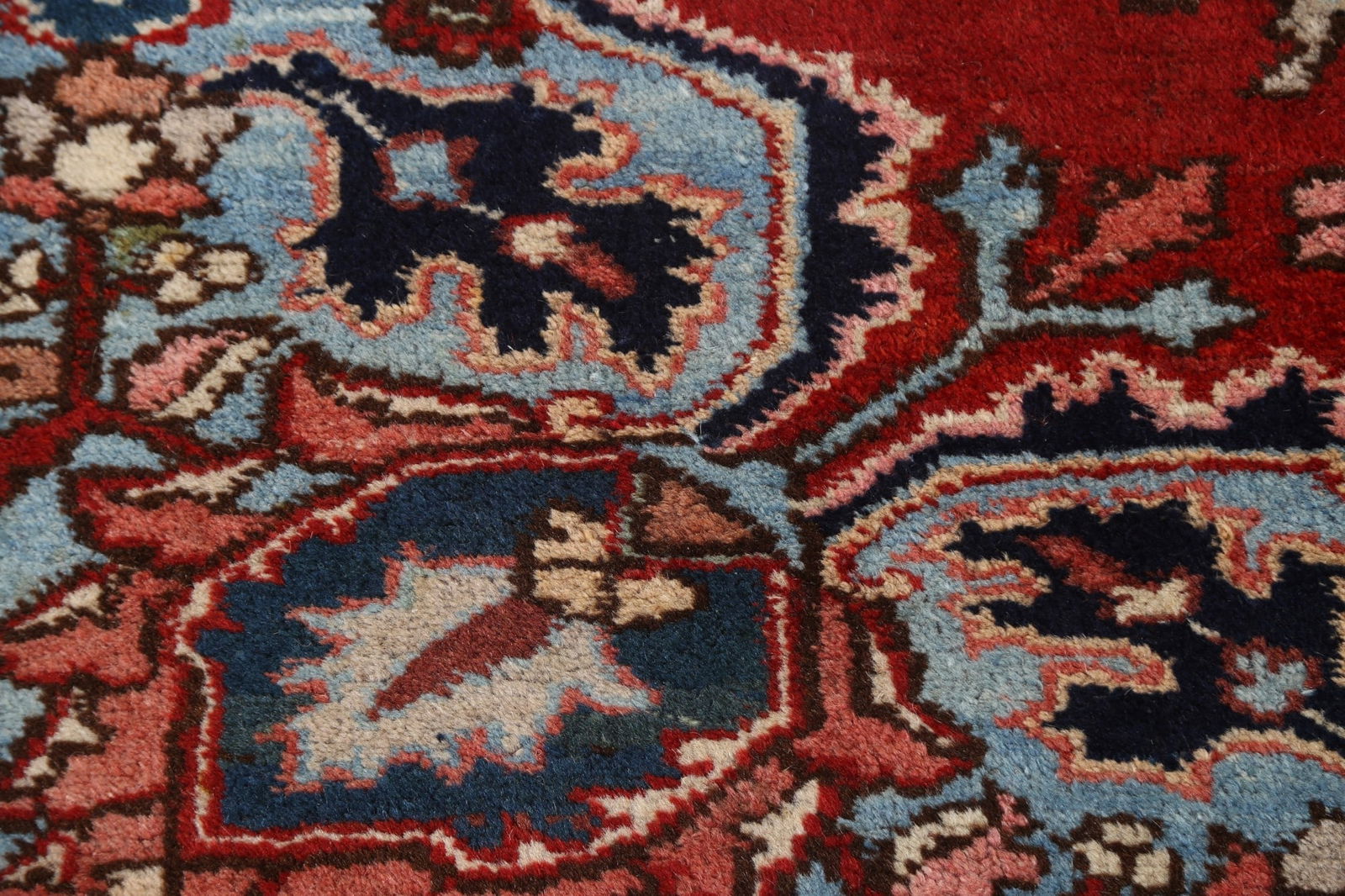 Antique Vegetable Dye Heriz Serapi Persian Area Rug 6x10 - 15
