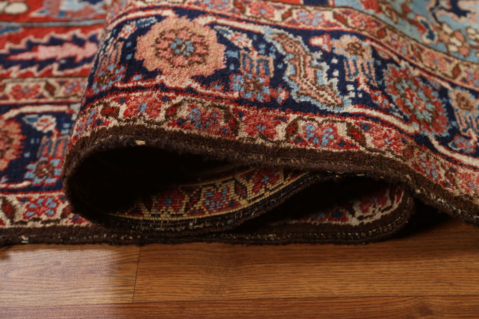 Antique Vegetable Dye Heriz Serapi Persian Area Rug 6x10 - 16