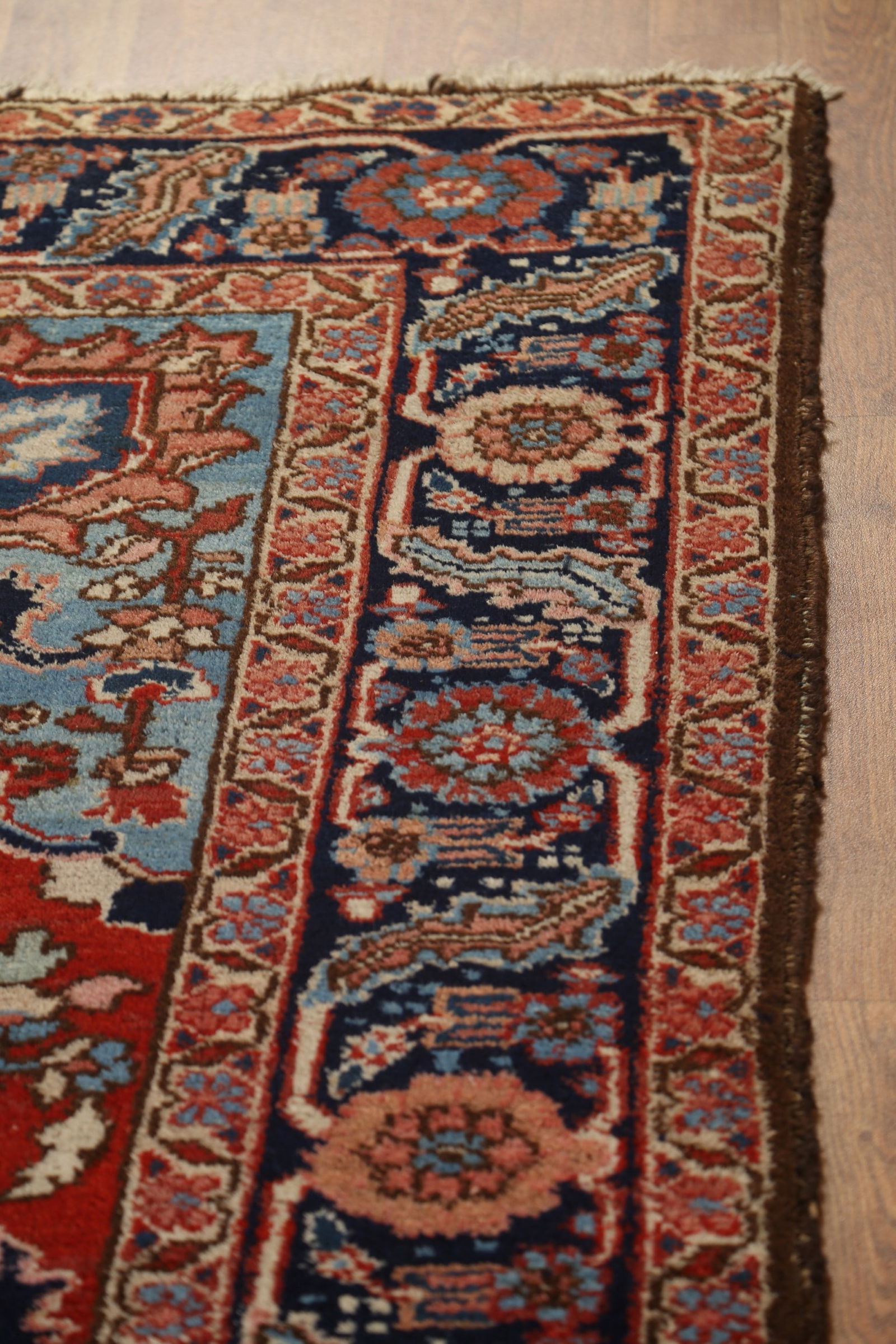 Antique Vegetable Dye Heriz Serapi Persian Area Rug 6x10 - 18