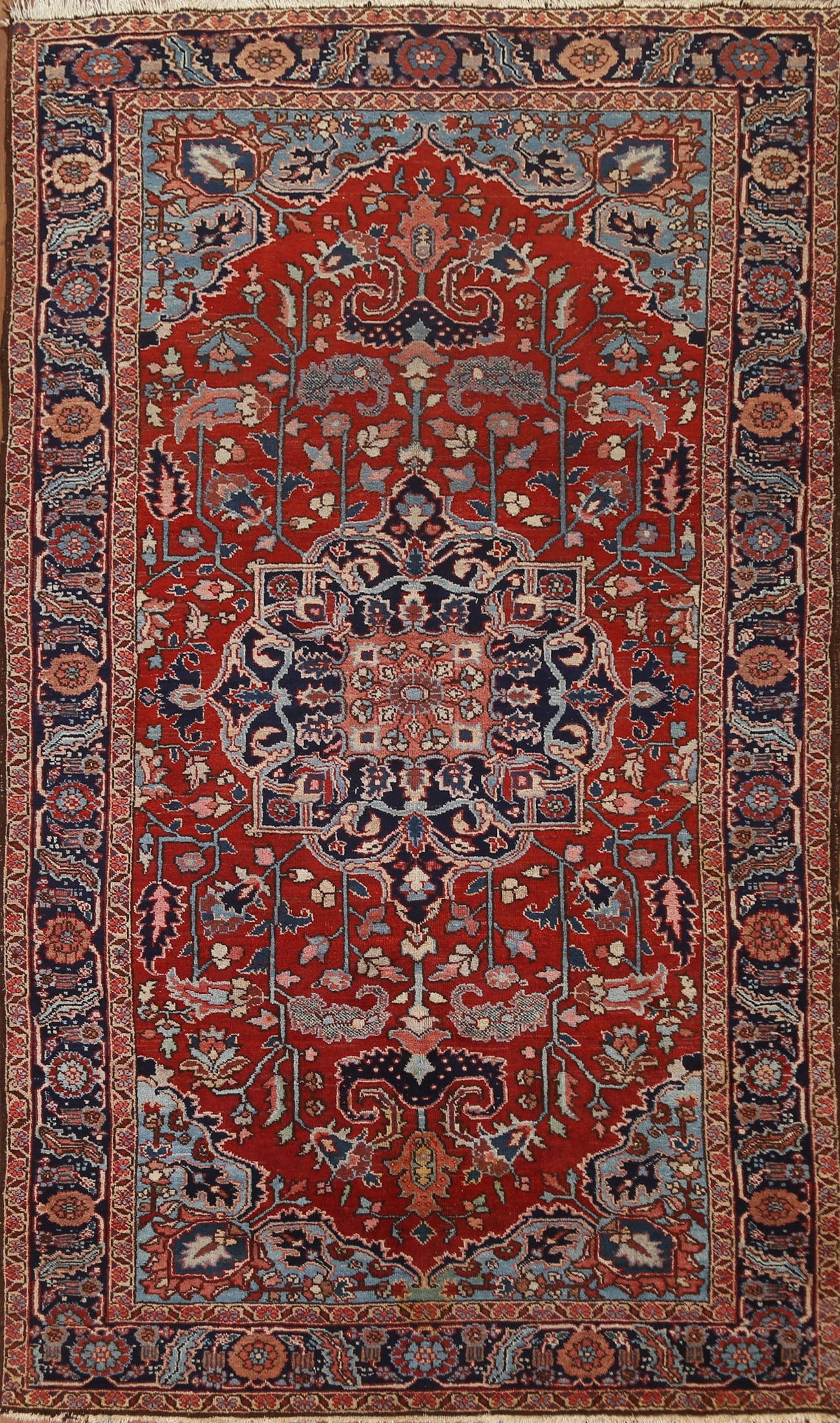 Antique Vegetable Dye Heriz Serapi Persian Area Rug 6x10 (1 of 20)