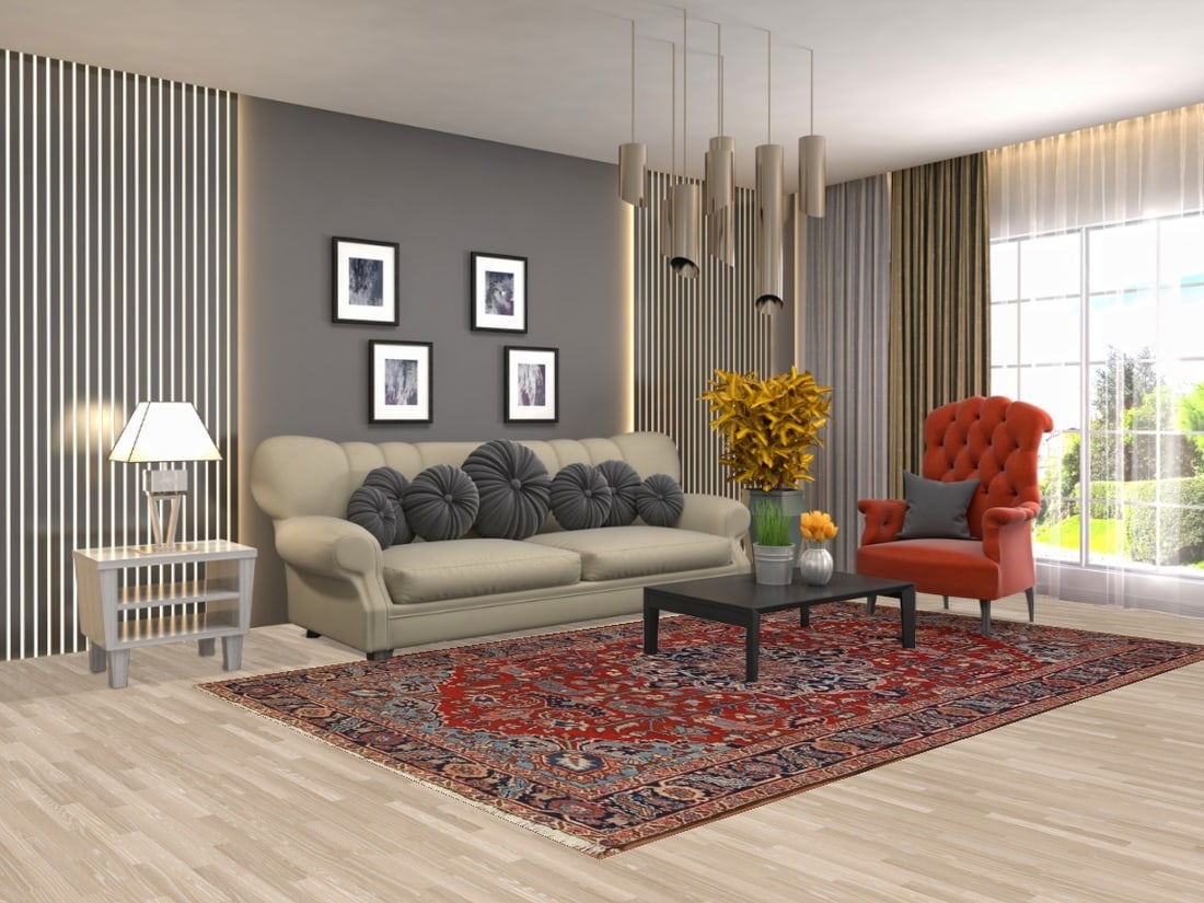 Antique Vegetable Dye Heriz Serapi Persian Area Rug 6x10 - 2