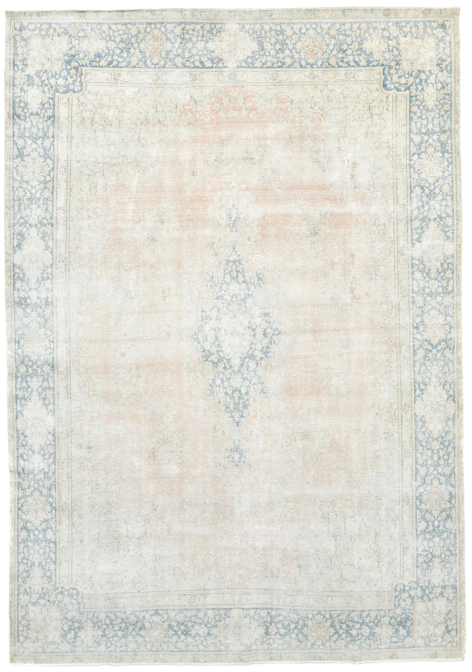 Antique Muted Rust Floral 9X13 Distressed Vintage Oriental Rug: Title:Antique Muted Rust Floral 9X13 Distressed Vintage Oriental Rug Description:Handmade antique 9X13 Rust Oriental rug made with vegetable dyes (fine wool pile and cotton foundation), superior knot