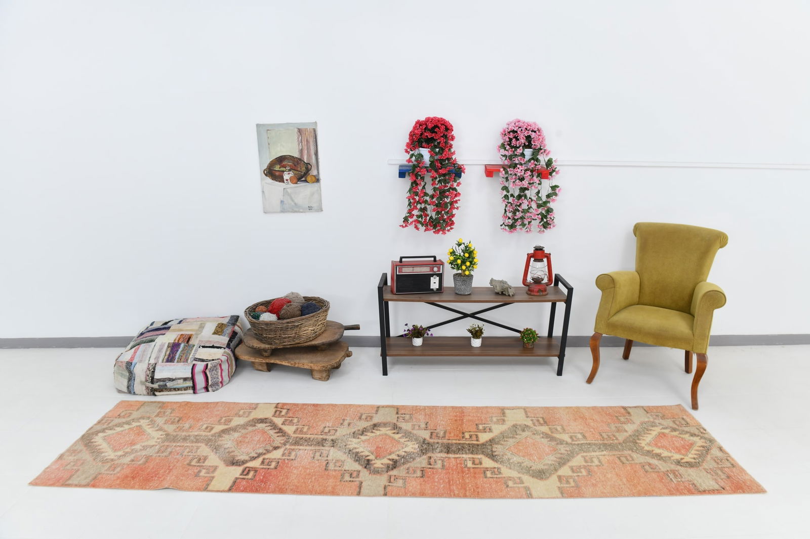 2'8'' x 10'9'' Turkish Vintage Runner Rug - 23253 - 4