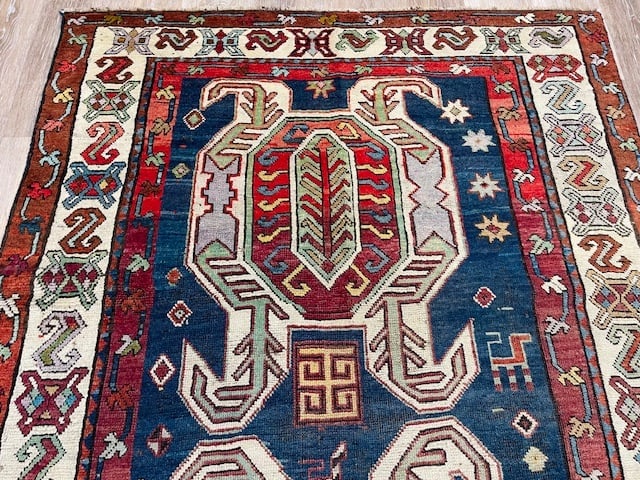 Antique lenkoran Caucasian Runner-3246 - 3