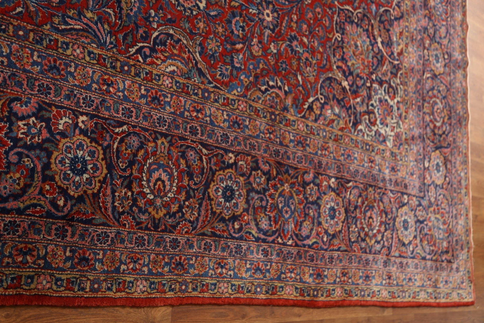 Antique Vegetable Dye Palace Size Kashan Persian Rug 11x21 - 20
