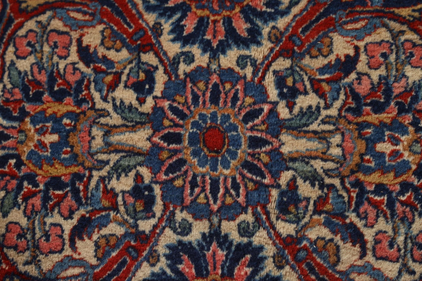 Antique Vegetable Dye Palace Size Kashan Persian Rug 11x21 - 9