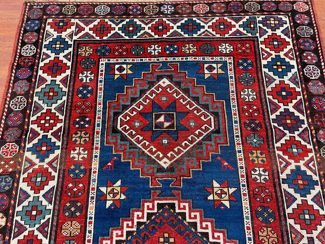 Antique Kazak Caucasian Rug-4883 - 5