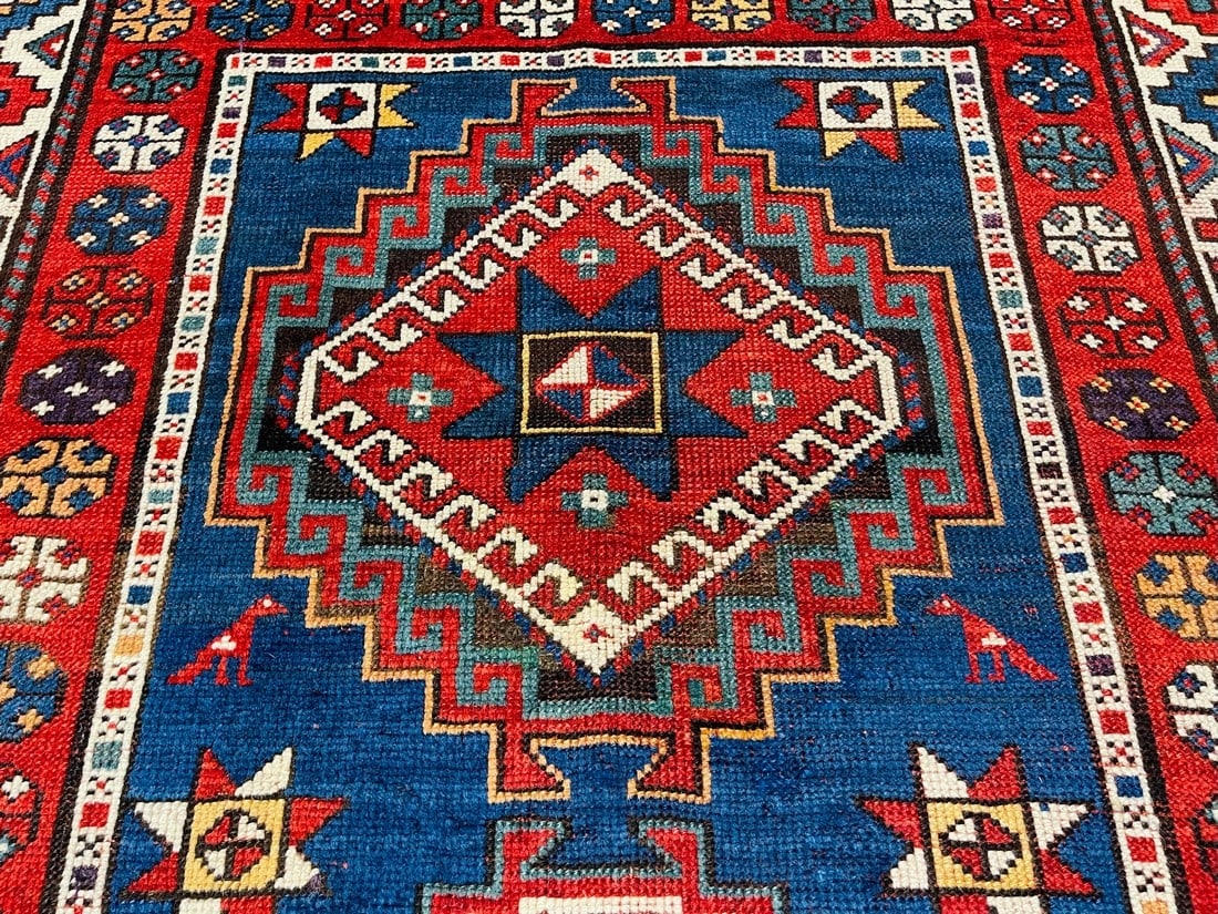 Antique Kazak Caucasian Rug-4883 - 6