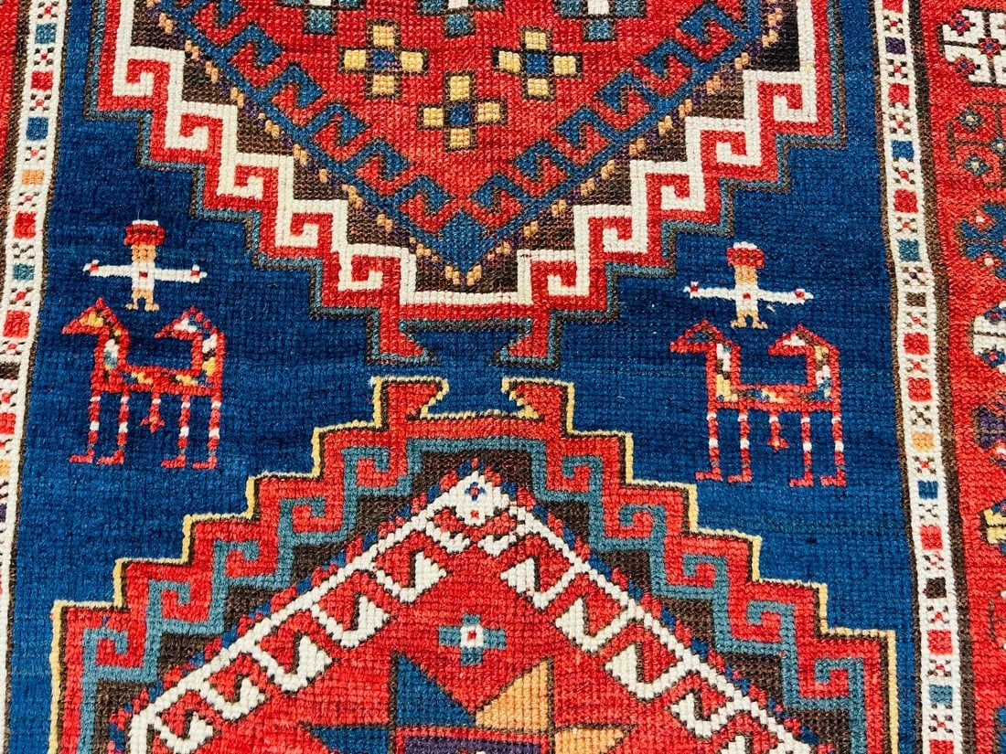Antique Kazak Caucasian Rug-4883 - 7