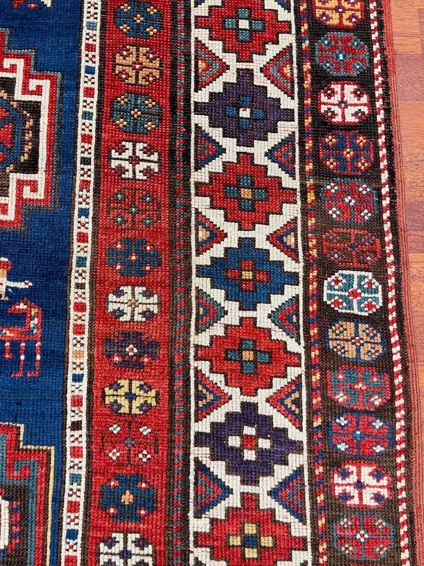 Antique Kazak Caucasian Rug-4883 - 9