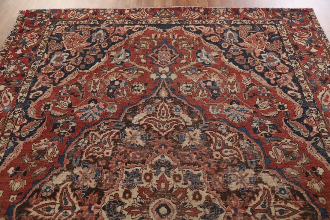 Antique Floral Bakhtiari Persian Area Rug 7x9 - 13
