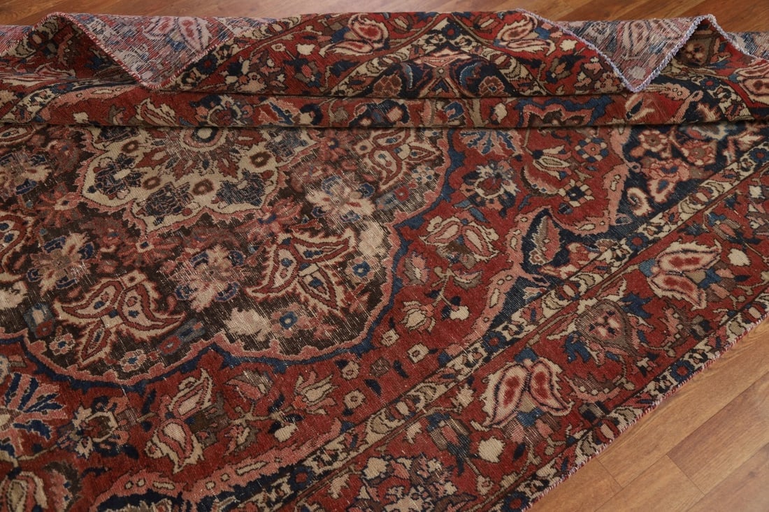 Antique Floral Bakhtiari Persian Area Rug 7x9 - 17