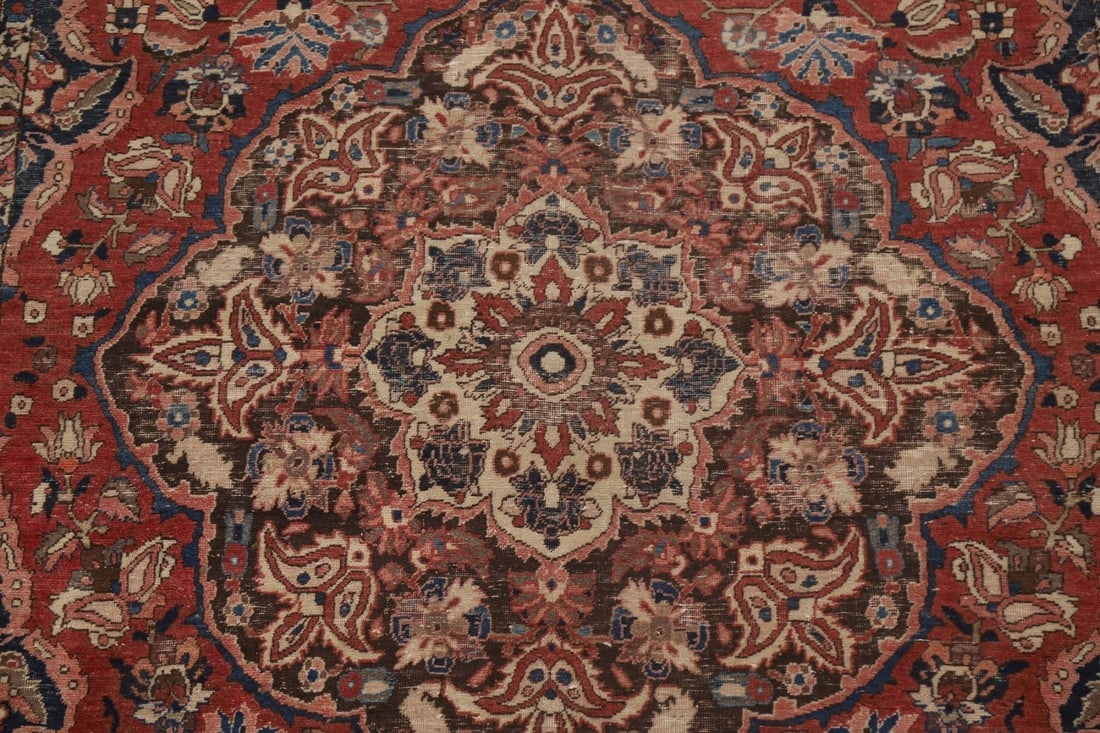 Antique Floral Bakhtiari Persian Area Rug 7x9 - 5