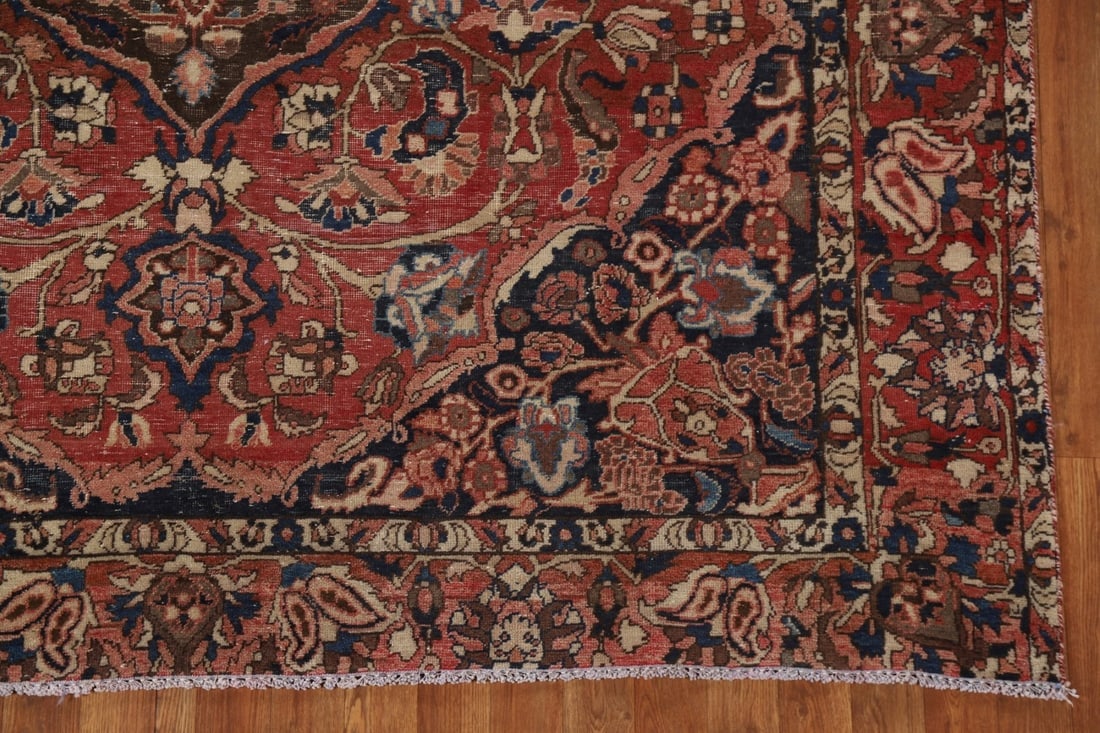Antique Floral Bakhtiari Persian Area Rug 7x9 - 7