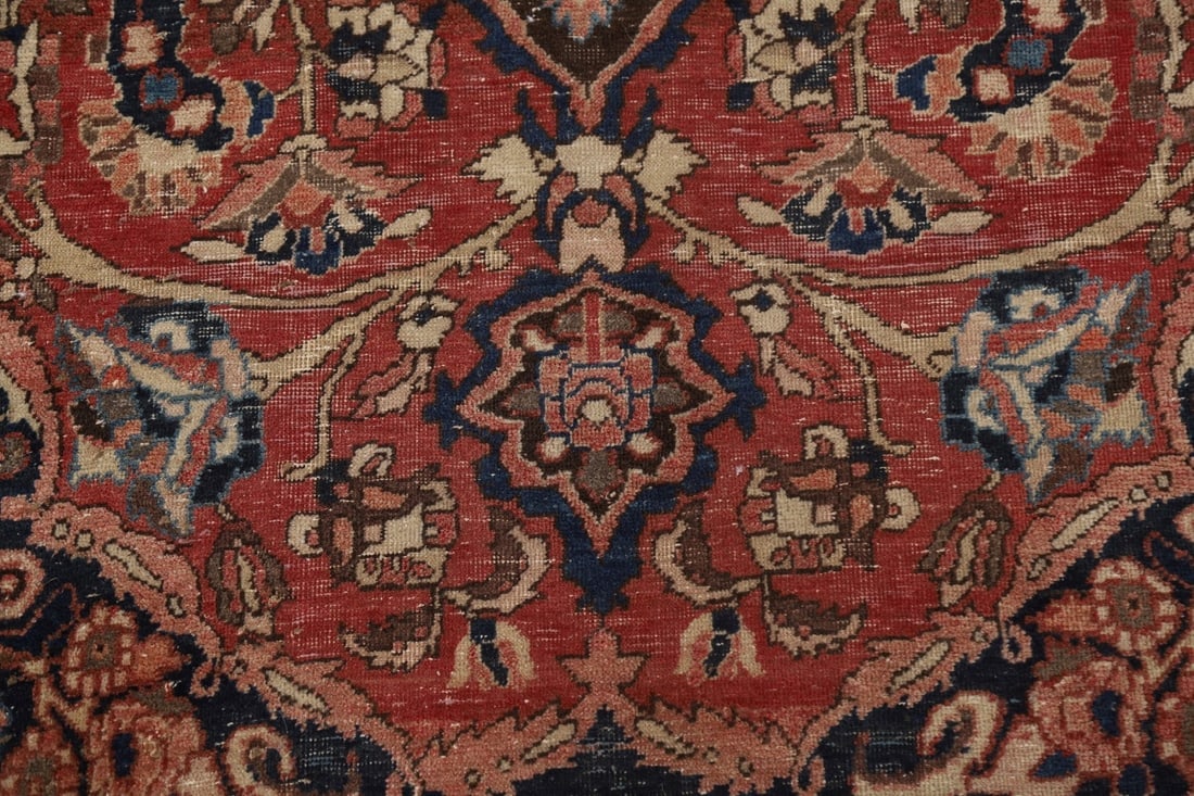 Antique Floral Bakhtiari Persian Area Rug 7x9 - 9