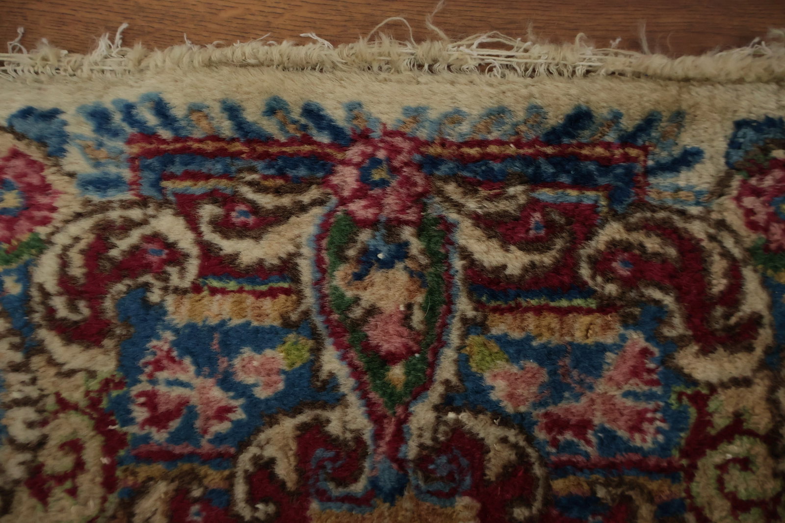 Antique Vegetable Dye Kerman Persian Runner Rug 3x19 - 11