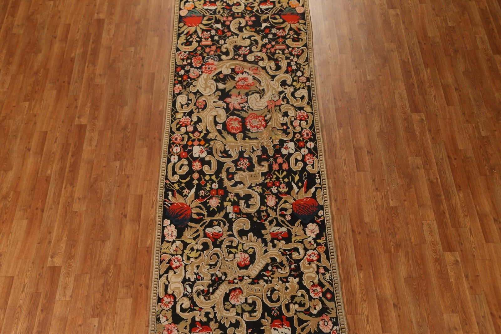 Antique Vegetable Dye Karabakh Runner Rug 3x13 - 5