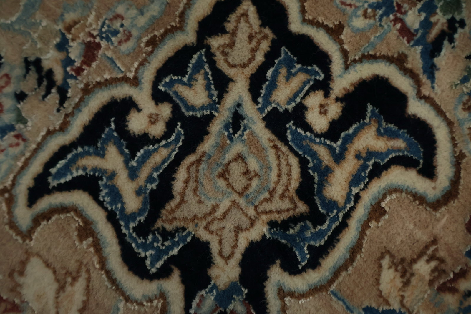 Antique Vegetable Dye Nain Persian Large Rug 13x24 - 10