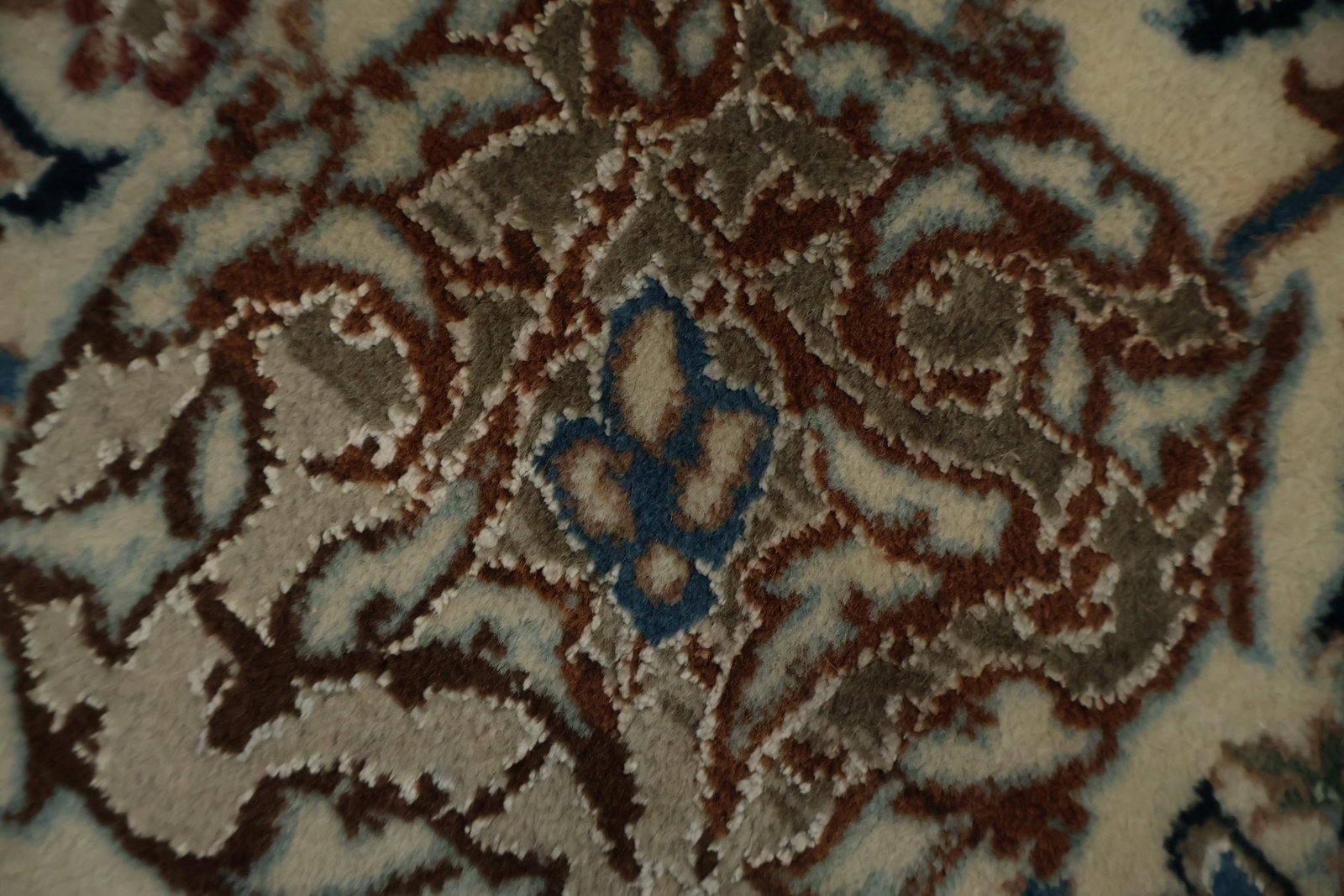 Antique Vegetable Dye Nain Persian Large Rug 13x24 - 11