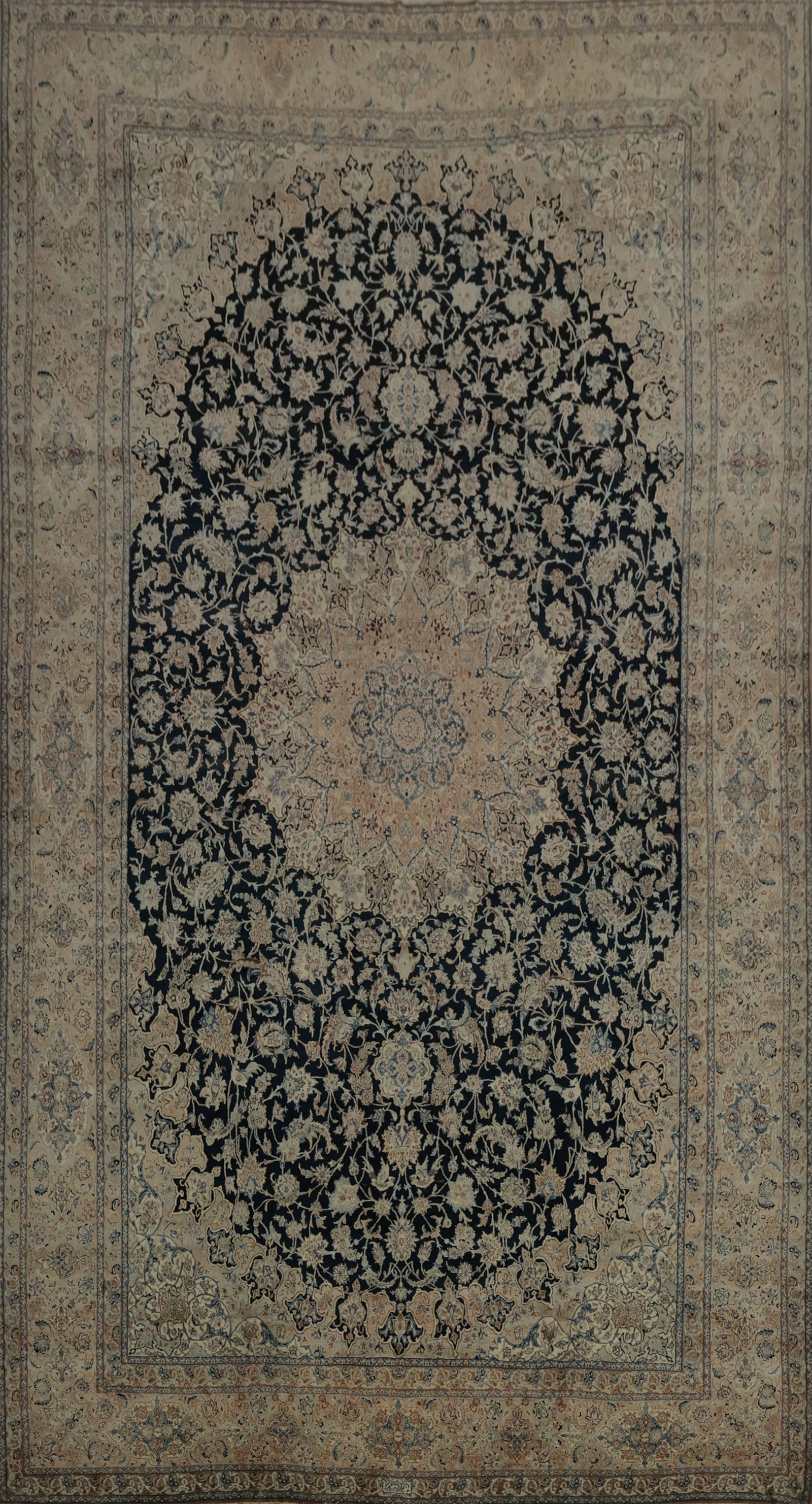 Antique Vegetable Dye Nain Persian Large Rug 13x24 (1 of 20)